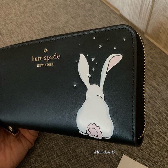FINAL PRICE NWT Limited Edition Kate Spade BunBun Bunny Large Continental Wallet - Picture 7 of 17